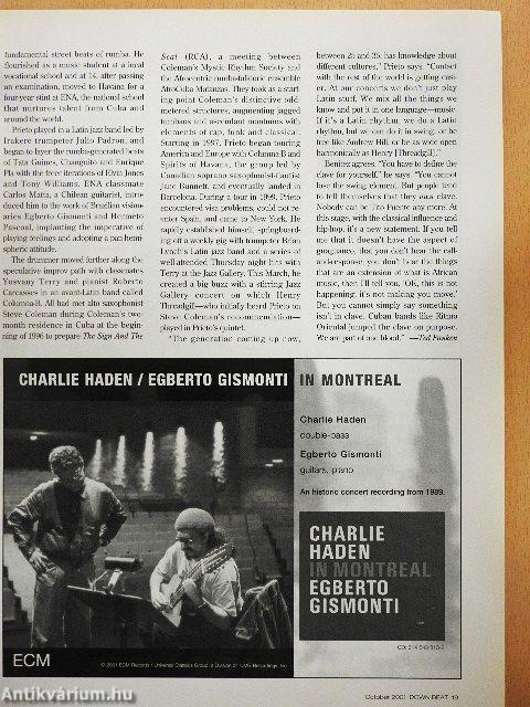 DownBeat October 2001