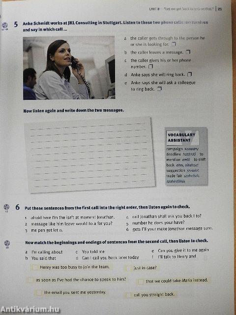 Üzleti telefonbeszélgetés angol nyelven - CD-vel