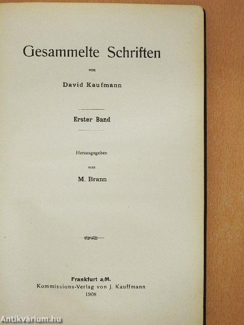 Gesammelte Schriften I-II.