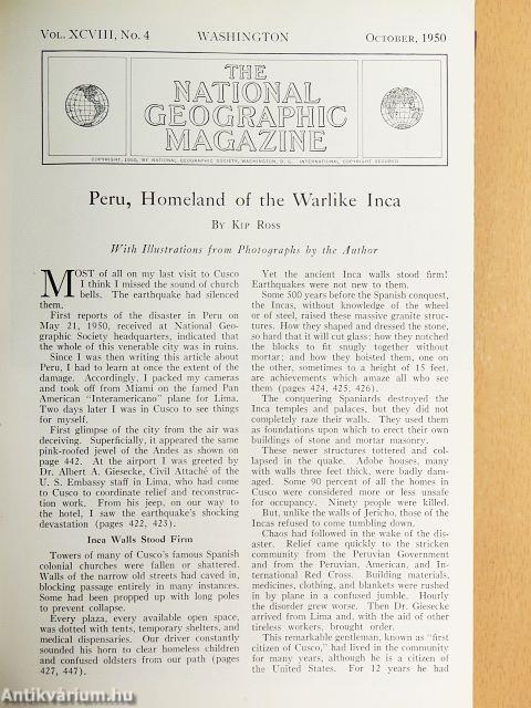 The National Geographic Magazine (vegyes számok) (5 db)