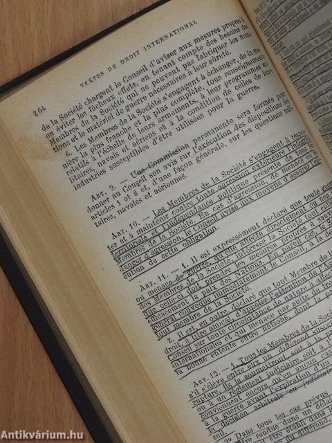 Recueil de textes de droit international public