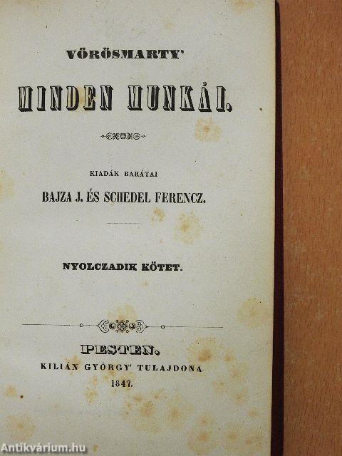 Vörösmarty' minden munkái VIII-IX. (töredék)