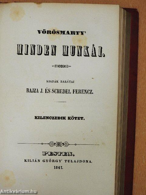 Vörösmarty' minden munkái VIII-IX. (töredék)