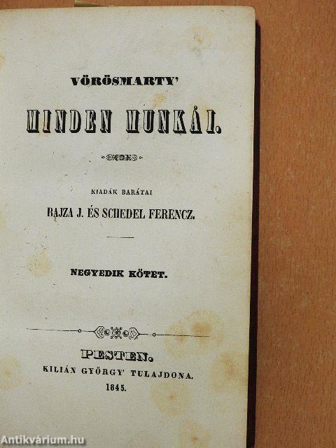 Vörösmarty' minden munkái IV-V. (töredék)