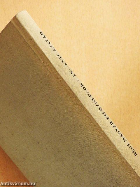 Régi magyar filozófusok