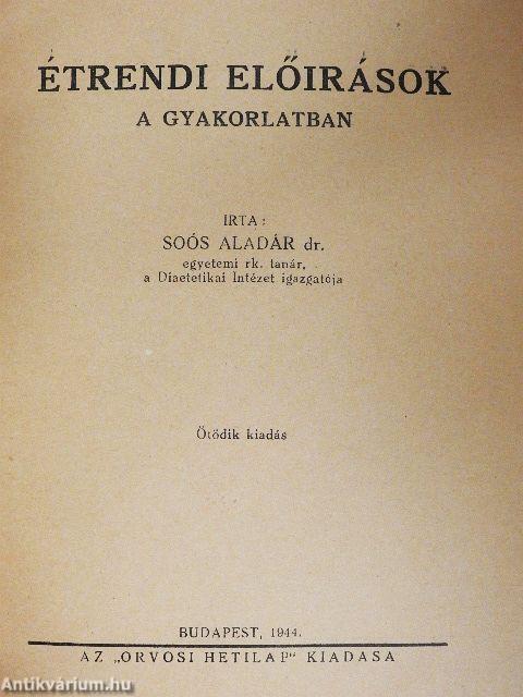 Étrendi előirások a gyakorlatban