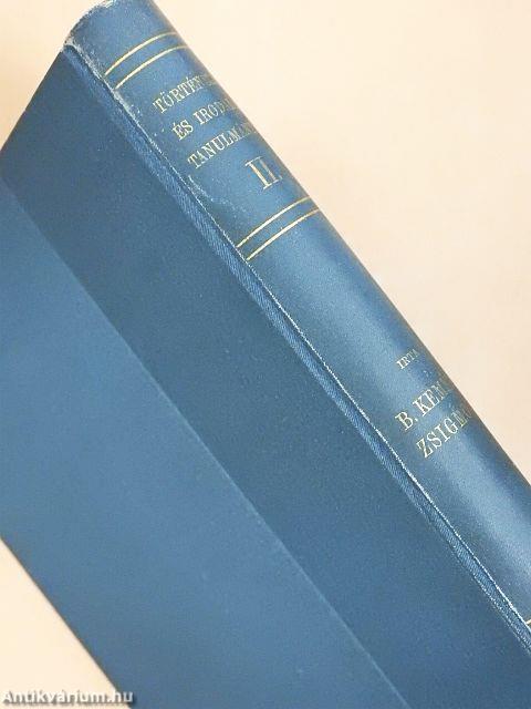 Történelmi és irodalmi tanulmányok II. (töredék)