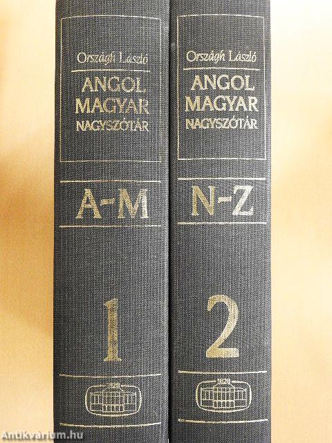 Angol-magyar nagyszótár I-II.