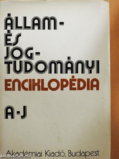 Állam- és jogtudományi enciklopédia I-II.