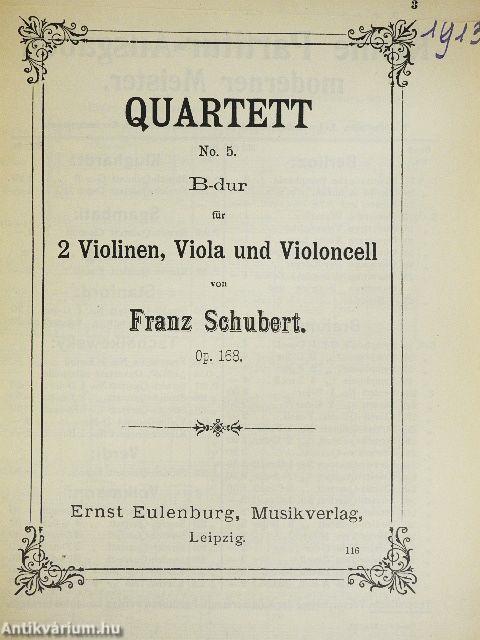 Quartett No. 5. B-dur