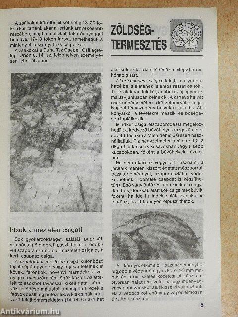 Kerti Kalendárium 1989. július