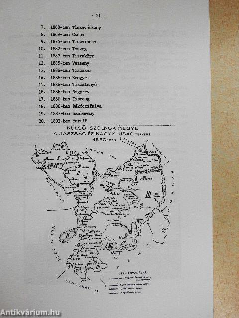 Jász-Nagykun-Szolnok Vármegye postahivatalainak bélyegzői 1823-1900