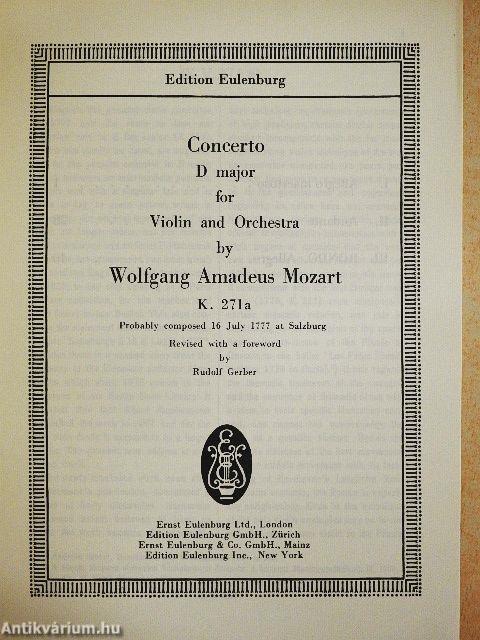 Concerto D major for Violin and Orchestra