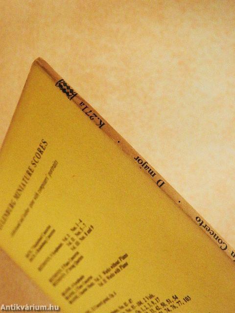 Concerto D major for Violin and Orchestra