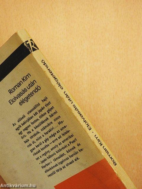 Elolvasás után elégetendő