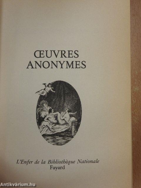 Oeuvres anonymes du XVIIIe siécle II.