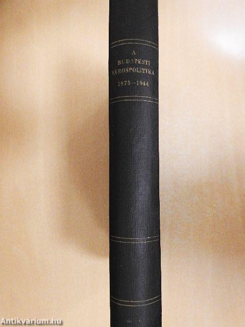 A budapesti várospolitika