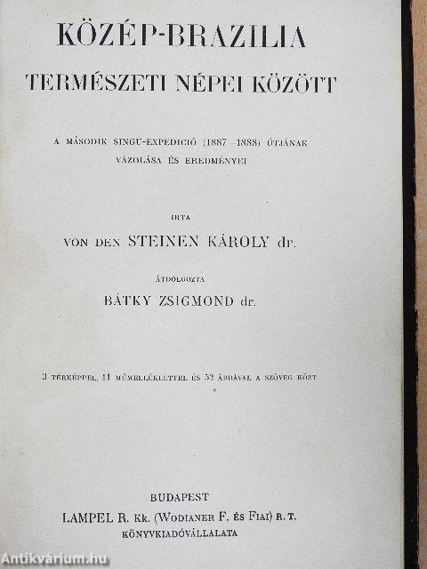 Közép-Brazilia természeti népei között