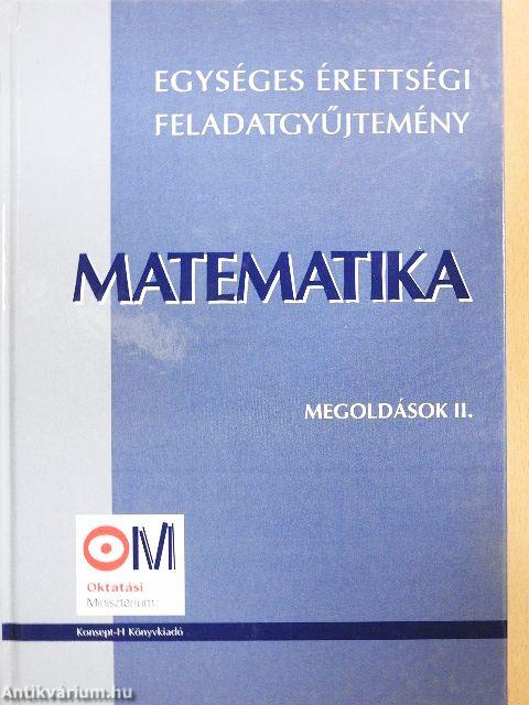 Matematika megoldások II.