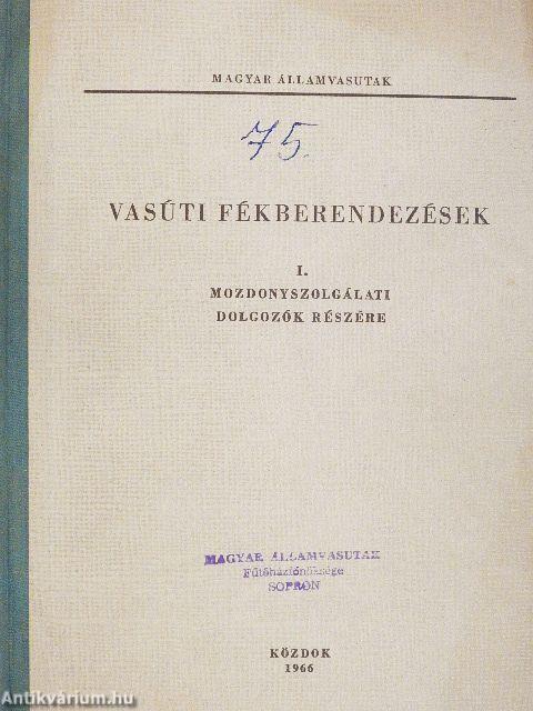 Vasúti fékberendezések II.