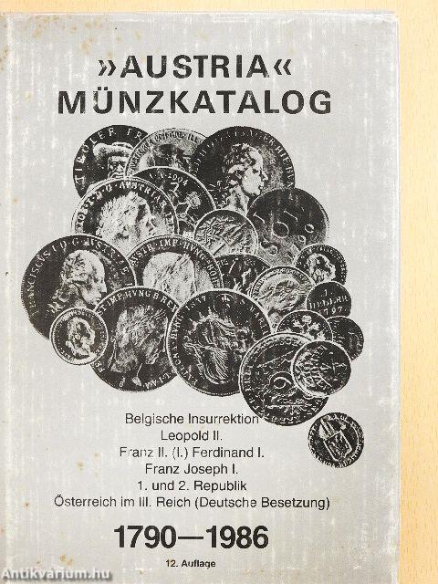 »Austria« Münzkatalog 1790-1986