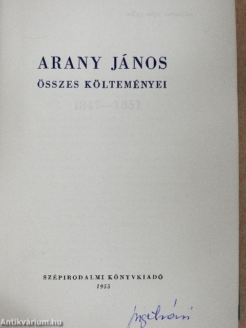 Arany János összes költeményei I-III.
