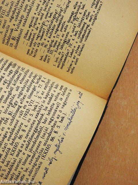 Magyar csődjog vázlata