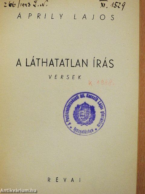 A láthatatlan írás