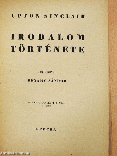 Irodalom története