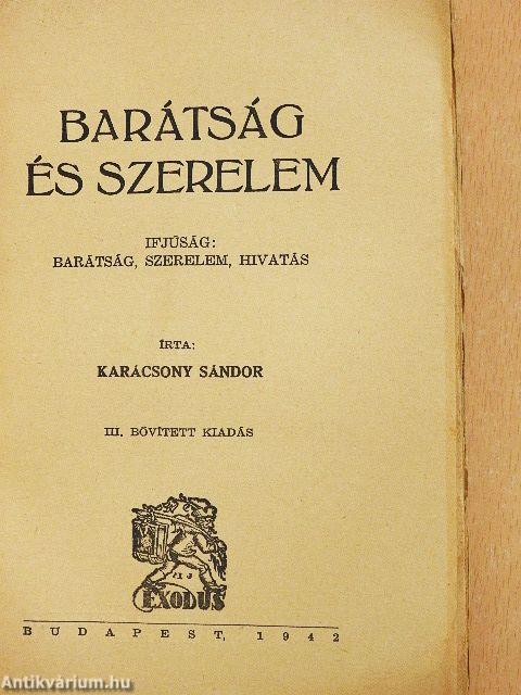 Barátság és szerelem