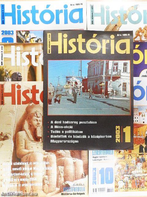 História 2003. (nem teljes évfolyam)