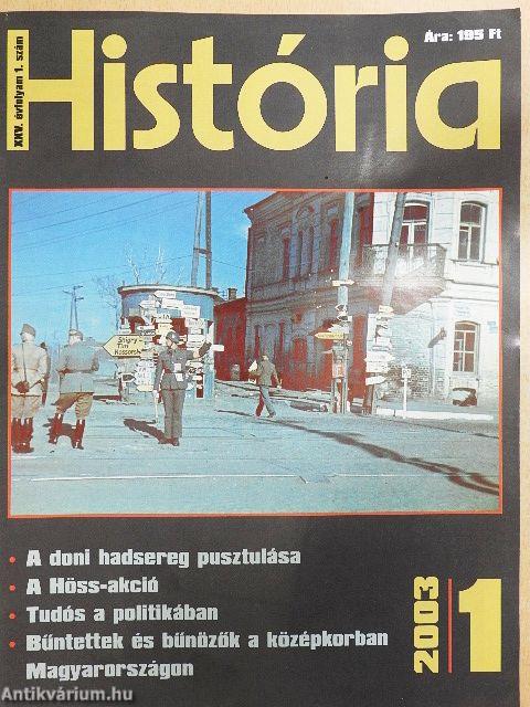 História 2003. (nem teljes évfolyam)