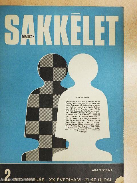 Magyar Sakkélet 1970. (nem teljes évfolyam)