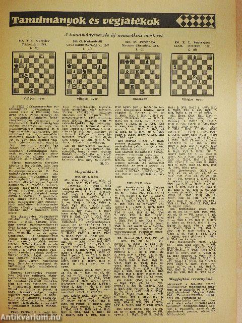 Magyar Sakkélet 1970. (nem teljes évfolyam)