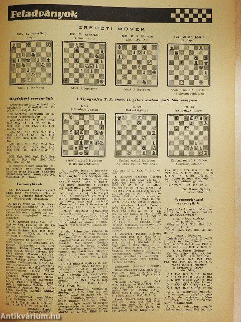 Magyar Sakkélet 1970. (nem teljes évfolyam)