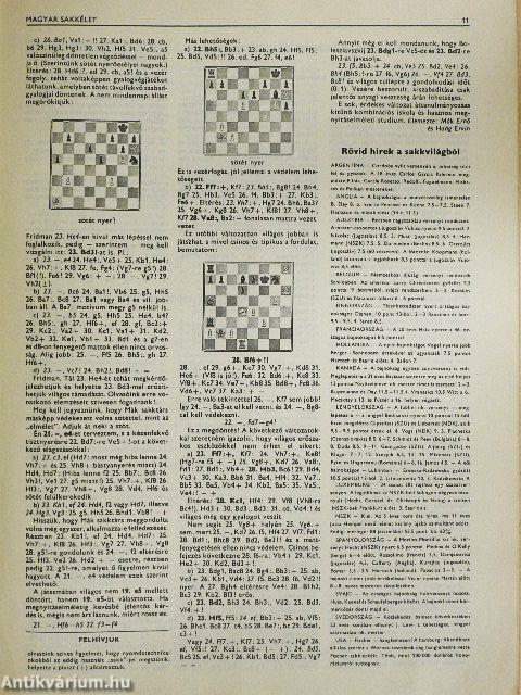 Magyar Sakkélet 1973. (nem teljes évfolyam)