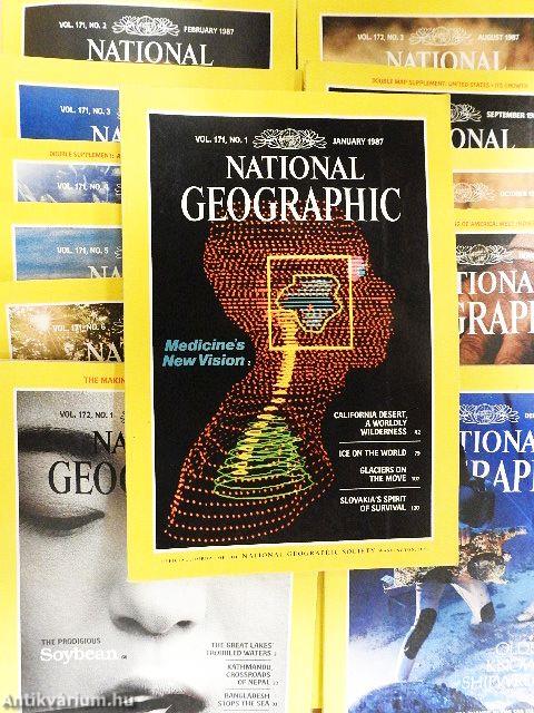 National Geographic January-December 1987.
