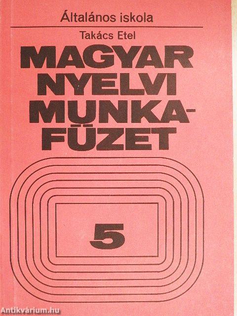 Magyar nyelvi munkafüzet 5.