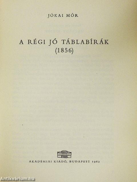 A régi jó táblabírák