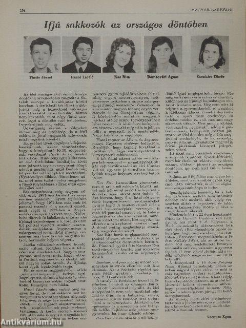 Magyar Sakkélet 1973. (nem teljes évfolyam)