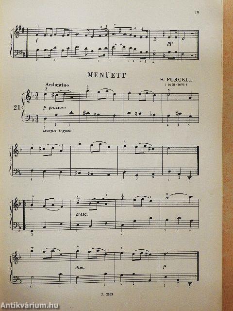 Régi táncok gyermekeknek zongorára