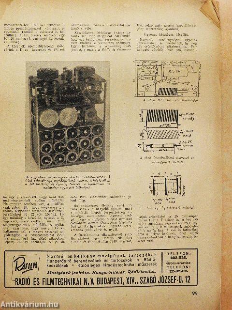 Rádió és filmtechnika 1950. május