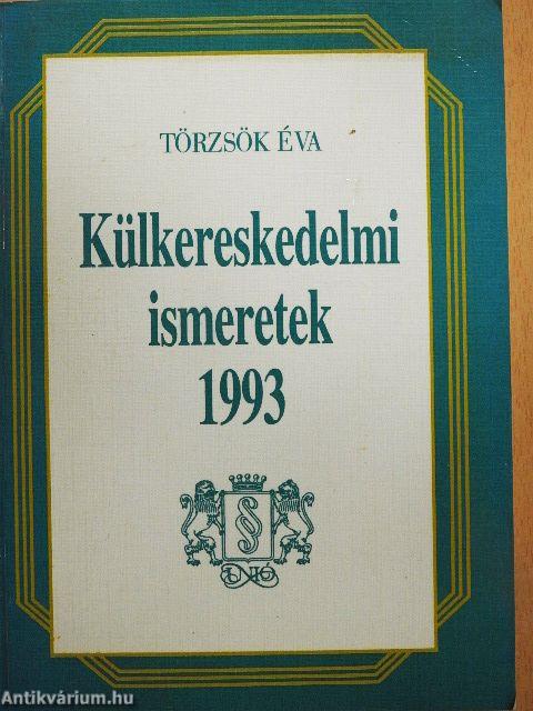 Külkereskedelmi ismeretek 1993