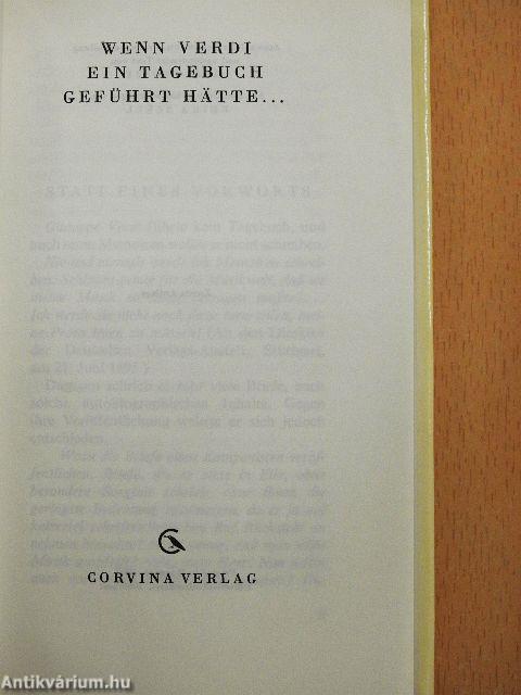 Wenn Verdi ein Tagebuch geführt hätte...