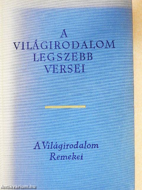 A világirodalom legszebb versei