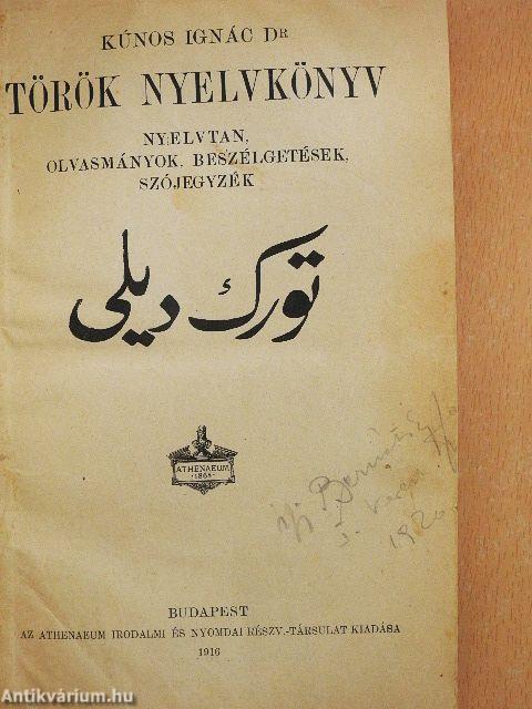 Török nyelvkönyv