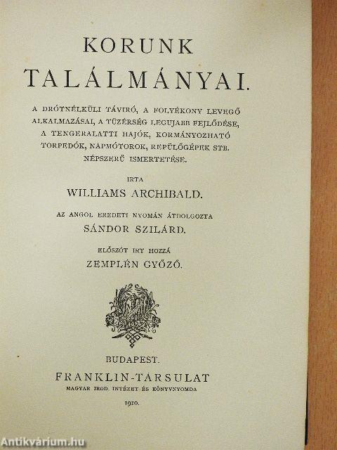 Korunk találmányai