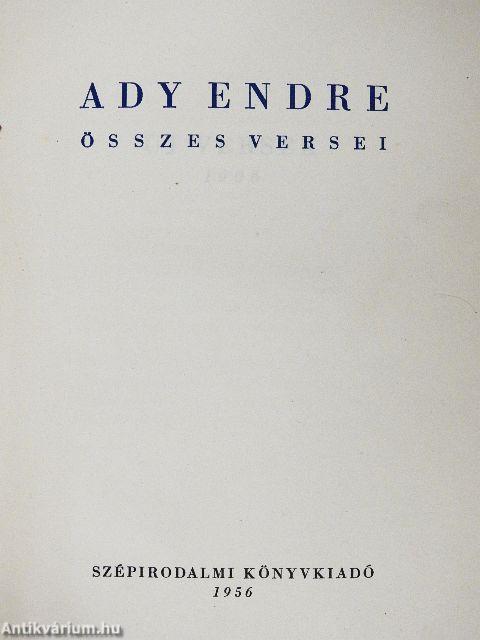 Ady Endre összes versei I-II.