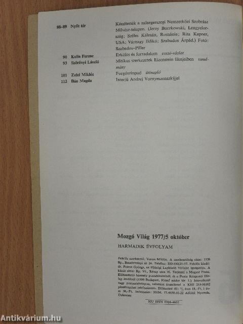 Mozgó Világ 1977. október