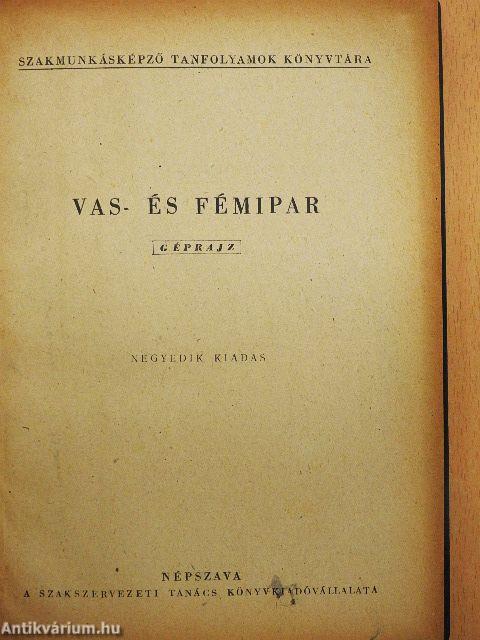 Vas- és fémipar - Géprajz